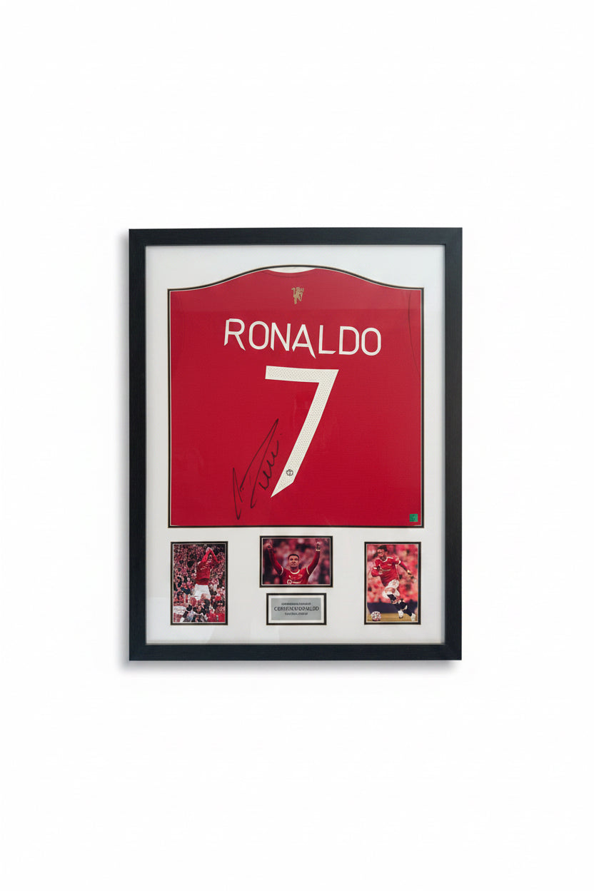 Original signiertes Cristiano Ronaldo Trikot 2021/22 – Manchester United