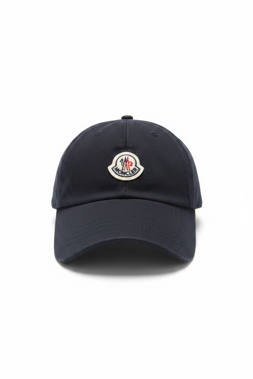 Moncler Baseballkappe mit Logo-Patch